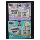 2- Power Flex 13 gallon trash bags 200 count each
