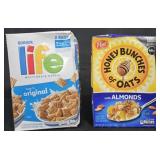 Life cereal 62oz. Honey Bunches of Oats w/