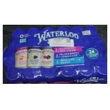 Waterloo sparkling water variety 24pk cans
