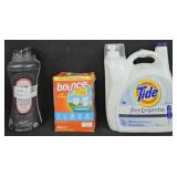 Tide laundry detergent 170oz. Bounce dryer sheets