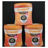 3- Dunkin Original blend coffee 40oz each