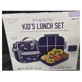 Kids 2 piece lunch set, leak proof lunch box &
