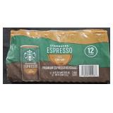 Starbucks Espresso and Cream 12 pack 6.5oz cans