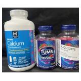 600-1200 mg Calcium tablets & 216 Tums chewy
