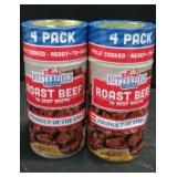 2 4-12oz cans  Butterfield farms roast beef  in