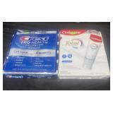 Crest toothpaste 5 pack, Colgate 5 pack of