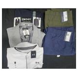 Men's size 3XL DKNY blazers, joggers and shirt.