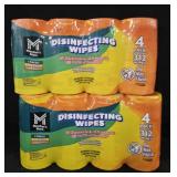 2- Disinfectant wipes 312 count each