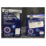 Two packs of hair regrowth treatment for men. 10