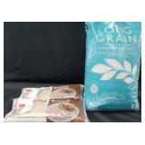 2 Mahatma brown rice 5lb bags. Long grain