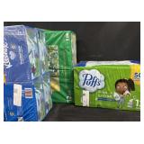 3 boxes of 12 pack Kleenex. Not checked for