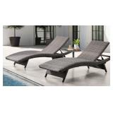 MSRP: $549 Woven Chaise Lounge Set, 3pc NO TABLE