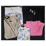 Women's size Medium blazers and shirts. Most New