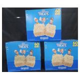 3- Rice Krispies Treats 60 count each