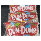 3 dum dums original mix suckers 5.3lb bags