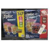 Ziplock variety pack 347 total bags. Ziplock