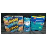 2 Spam classic 4pk cans. Star kist chunk light