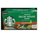Starbucks med roast 72ct k-cups box
