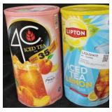 4c iced tea mix peach flavor 5lb 2.6oz can.