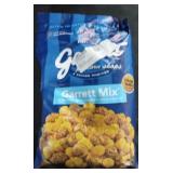 2 2lb 8oz bags traditional chex mix. Garrett