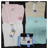 Women's size Large shirts and bike shorts. Most