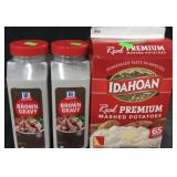 2 21oz containers gravy mix Mccormicks. Idaho and