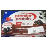 25pk premier protein cookies and cream shakes