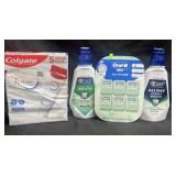 Colgate 5 pack toothpaste, 2- Crest Mouthwash 1L