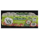 V8 vegetable juice, 24 cans 11.5 FL oz each.