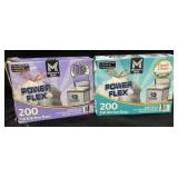 2 boxes of 200 13 gallon kitchen bags