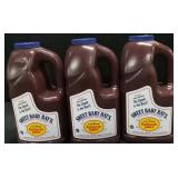 3-1gal bottles sweet baby rays BBQ sauce