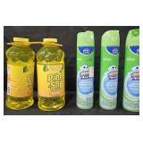 2- Pine Sol 60oz each. 3- Scrubbing Bubbles 25oz
