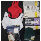 Women's size Medium pajama sets and bras. Most