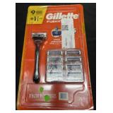 Gilletteï¿½s 1 razor, 9 cartridges.