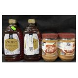 2-48 oz wildflower honey & 2-24oz creamy almond