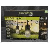 LED Cafe lights indoor and outdoor. 36 feet, 18