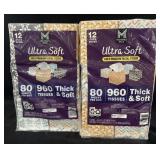 Two boxes of 12 cube boxes 80 sheet per little