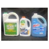 Simple Green 140oz, Shout 1.87 Qt, Windex 1 gal