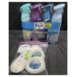 4 pack of febreze air 8.1oz each with a bag of