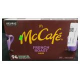Mccafe French roast dark 94ct k-cups pods