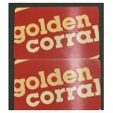 2 - $25 ($50 TOTAL) GOLDEN CORRAL GIFT CARDS