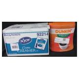1000ct-2.5g packets njoy brand coffee creamer.