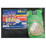 Planters 48ct salted peanuts box. California sea