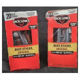 2- Jack Link's beef sticks 20 count each