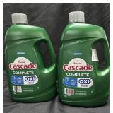 Two 125 oz of cascade dish cleaner.