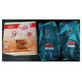 Coffee mate 67.5oz. 2  caribou coffee 40oz. Bags