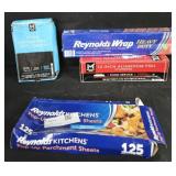Aluminum foil sheets 500 count. Reynolds