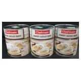 3 chef mate country sausage gravy 6lb 9oz cans