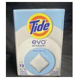Tide Evo Detergent 3 boxes 24 tiles each
