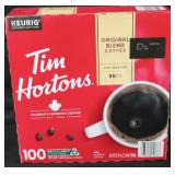 Tim Hortons 100 CT coffee 37oz.